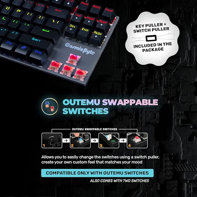 Cosmic Byte CB-GK-26 Pandora TKL Mechanical Wired Gaming Keyboard