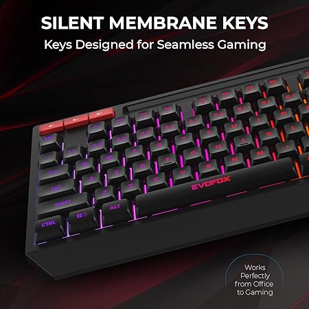 EvoFox Deathray TKL RGB Wired Gaming Keyboard