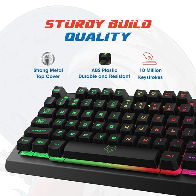 EvoFox Warhammer Full Size Wired Gaming Keyboard