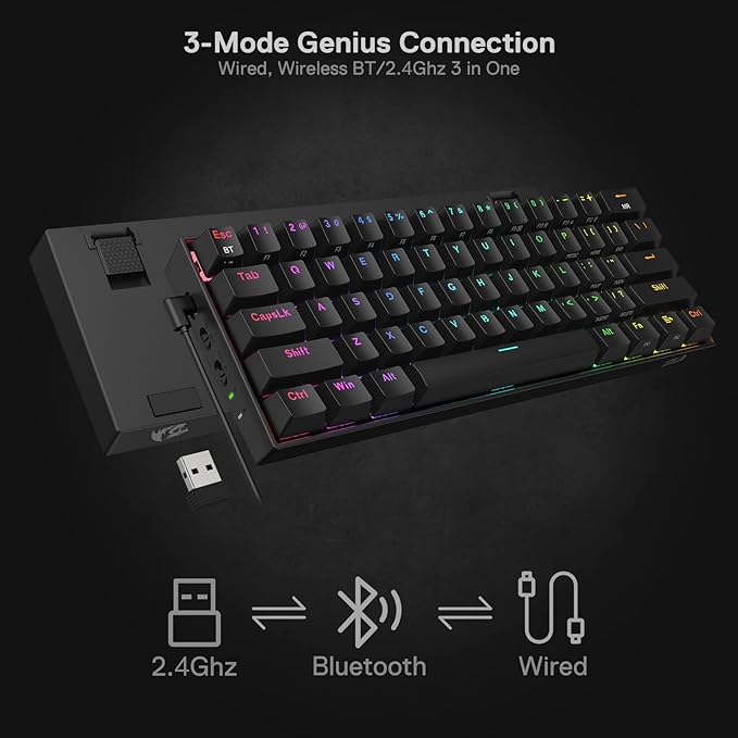 Redragon K530 Pro Draconic 60% RGB Mechanical Gaming Keyboard