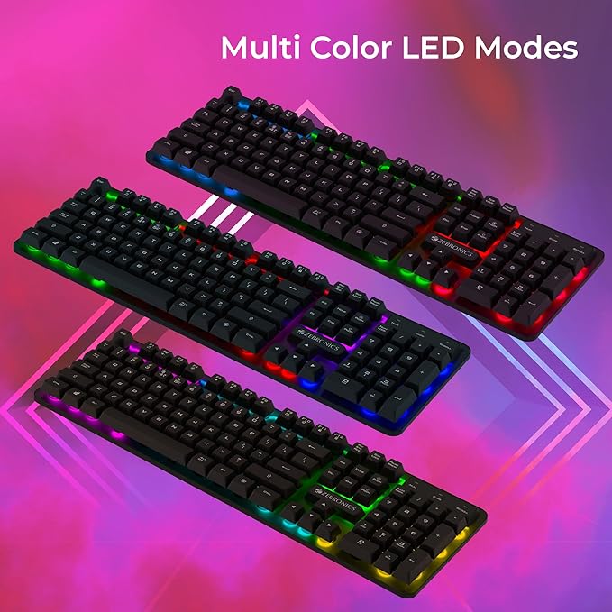 ZEBRONICS Transformer K1 Premium Wired Gaming Keyboard