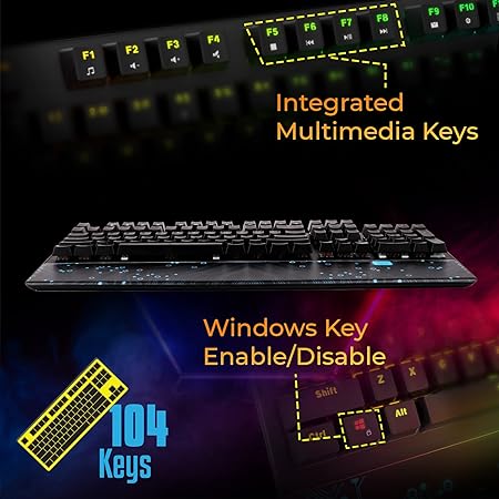 ZEBRONICS Zeb-MAX Chroma Premium Mechanical Gaming Keyboard
