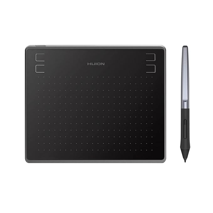 HUION HS64 Graphics Drawing Tablet Battery-Free Stylus Android Windows macOS TWS