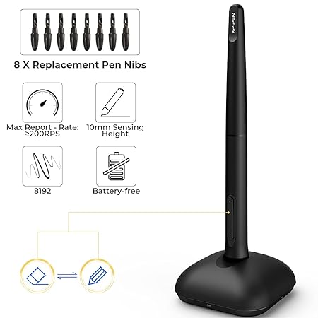 XP PEN XP-Pen Deco01 V2 Digital Graphics Drawing Pen Tablet 10" x 6.25"
