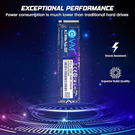 EVM Interface PCle Gen 3x4 Fast Performance Solid State Drive