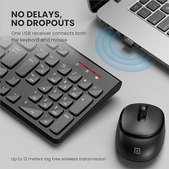 Portronics Key7 Combo Wireless Keyboard & Mouse Set