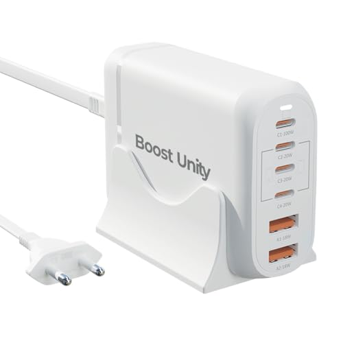 Ultraprolink Boost Unity 100 6 USB Port 100W Desktop GaN Charging Station UM1182