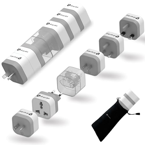 Ultraprolink Travel Qubes Worldwide AC Convertor Plugs ( pack of 5) UM1164