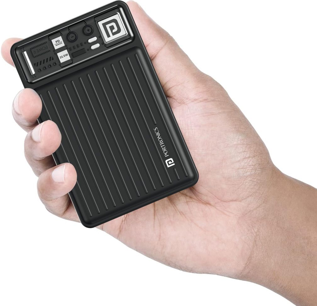 Portronics 20000 mAh 22.5 W Pocket Size Power Bank Power Bank