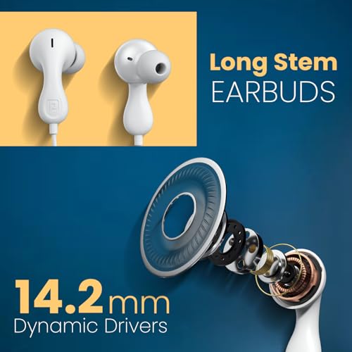 Portronics Conch Kappa in Ear 3.5mm Wired Earphones with in Line HD Mic