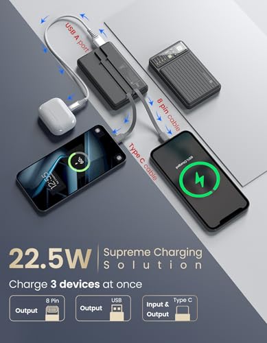 Portronics Luxcell Bind Mini 10k 10000mAh Nano Powerbank with 22.5W Fast Charging