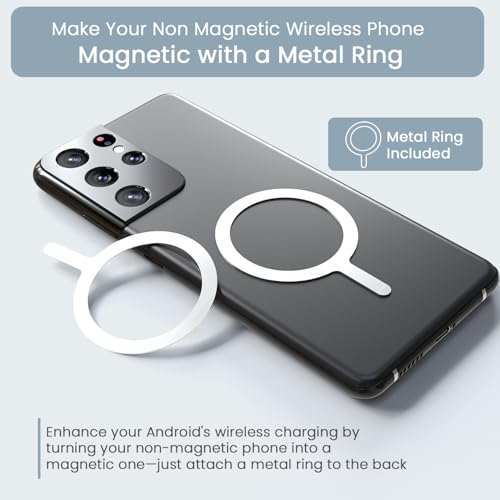 Portronics Magclick 5k 5000mAh Slim Magnetic Fast Charging Wireless Powerbank with 20W Wired Output