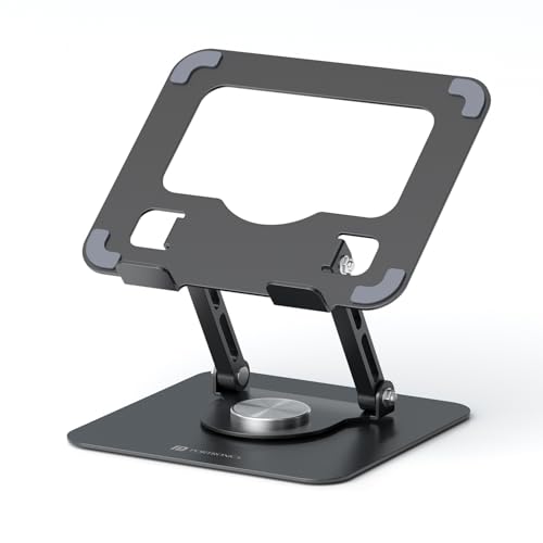 Portronics My Buddy A1, Metal Tablet Stand, 360° Rotating Base