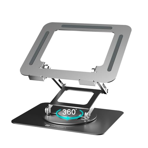 Portronics My Buddy K11 Pro Metal Laptop Stand with 360° Rotation,10 Kgs Max Weight for Laptops & MacBook