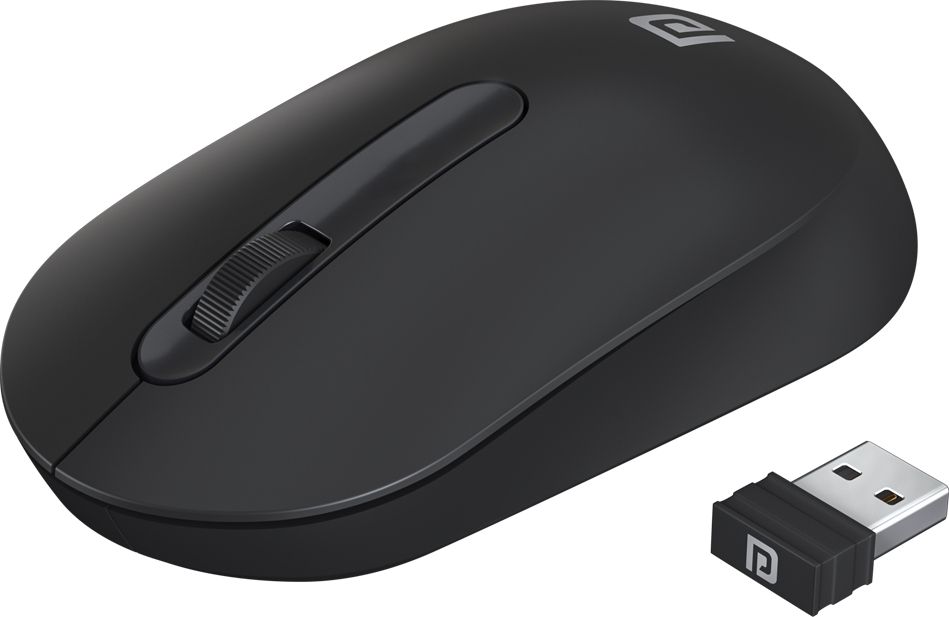 Portronics Toad 13, POR 1381 / Runs on single AA Battery,30 Lakhs+ click life,Upto 1200 DPI Wireless Ambidextrous Optical Mouse (2.4GHz Wireless, Black)