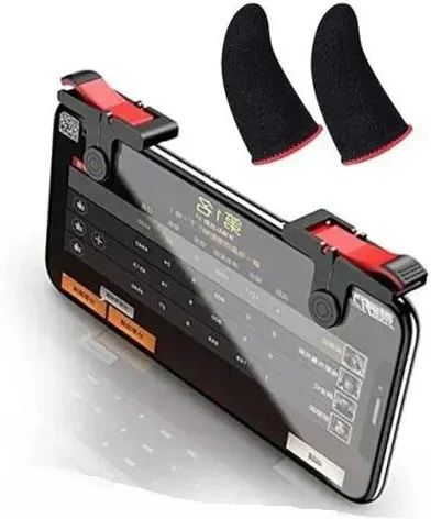 Firetook Pack 2 Trigger+Finger sleeve Pubg/ FauG/ Free Fire/Call of Duty Free fire  Gaming Accessory Kit