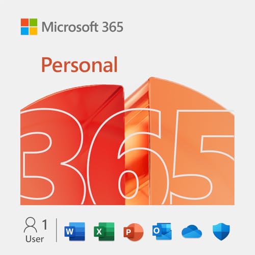 Microsoft 365 Personal | 12-Month Subscription, 1 person | Premium Office apps | 1TB OneDrive cloud storage | Windows/Mac