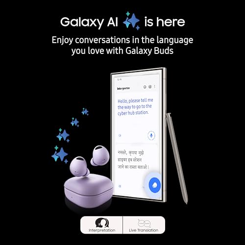 Samsung Galaxy Buds2 Pro, with Innovative AI Features, Bluetooth Truly Wireless in Ear Earbuds with Noise Cancellation