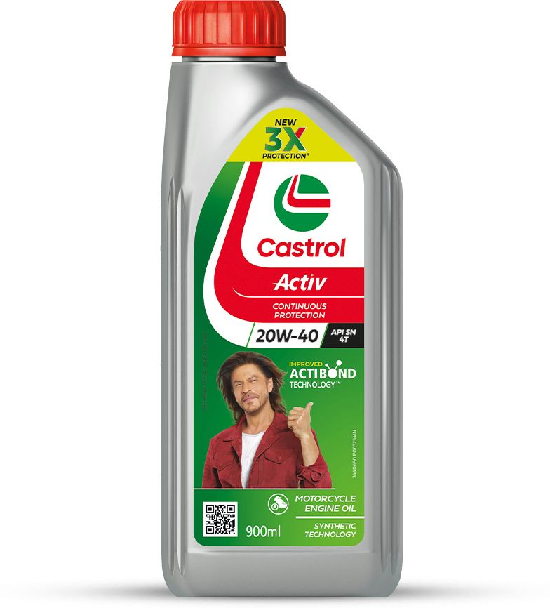 Castrol Activ 4T 20W-40 Petrol Synthetic Blend Engine Oil