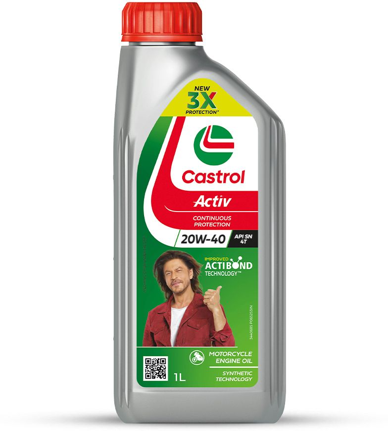Castrol Active 4T 20W-40 Synthetic Technology Engine Oil