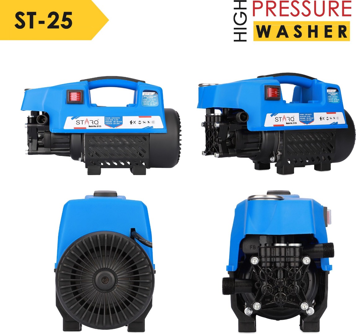 STARQ ST-25 2100 Watts, 150 Bar, 8 Mtr. Outlet Hose Pressure Washer