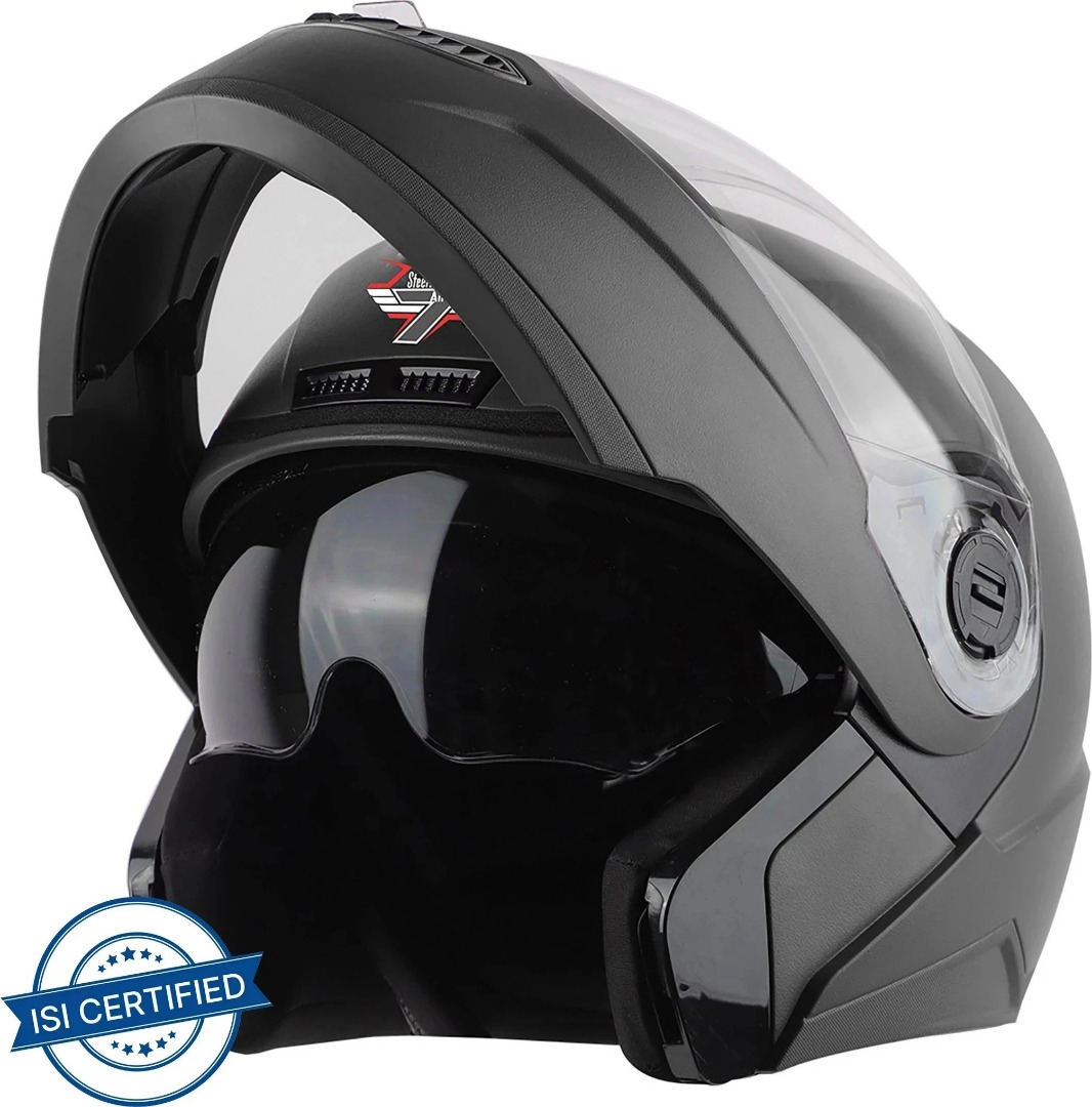 Steelbird SBA-7 7Wings ISI Certified Flip-Up Men and Women Motorbike Helmet