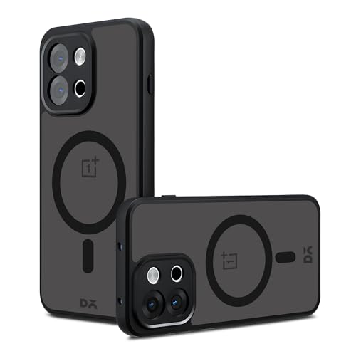 DailyObjects Nimbus Magnetic Case Cover Compatible with OnePlus 13s | Wireless Charging Slim Back Cover - Black