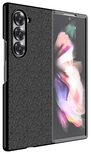 Kapa Soft Full Fabric Protective Back Case Cover for Samsung Galaxy Z Fold 6 (Black)