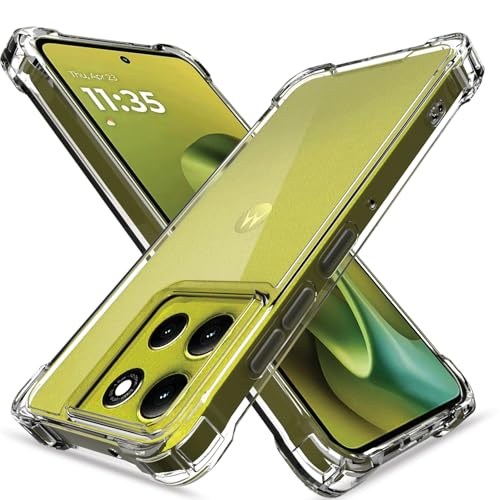 Pikkme Back Cover for Motorola Moto G86 Power 5G PC (Transparent)