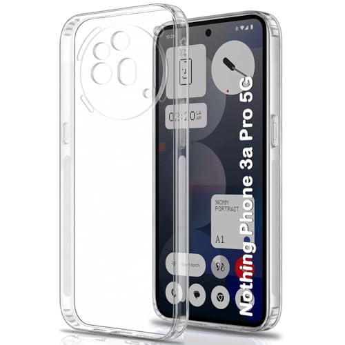 TheGiftKart Back Cover Soft Case for Nothing Phone 3A Pro 5G (Silicone, Transparent)