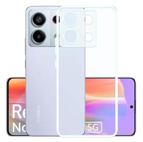 YOFO Back Cover for Mi Redmi Note 13 Pro 2.0 MM (Flexible|Silicone|Transparent|Full Camera Protection)