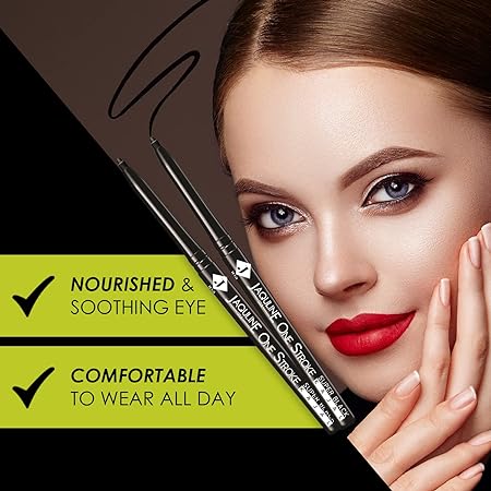 Jaquline USA Onestroke Super Black Kajal Twin Pack