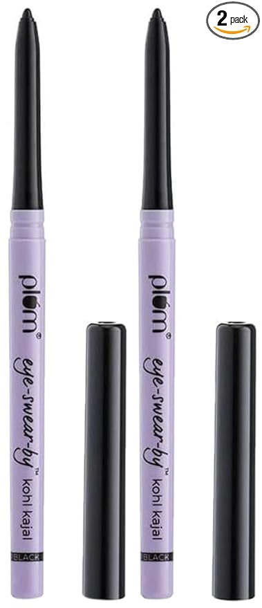 Plum Eye-Swear-By everyday wear kajal, Pack of 2