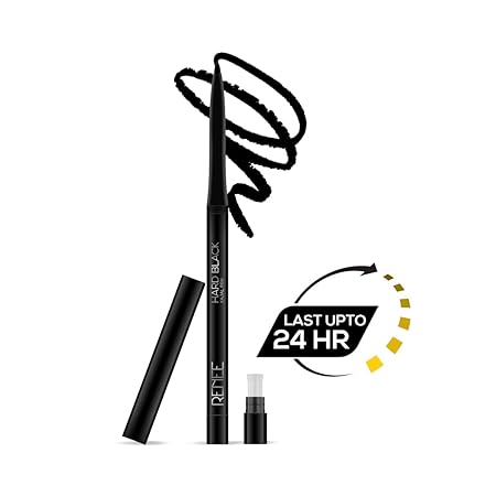 RENEE Hard Black Kajal Pen with Sharpener