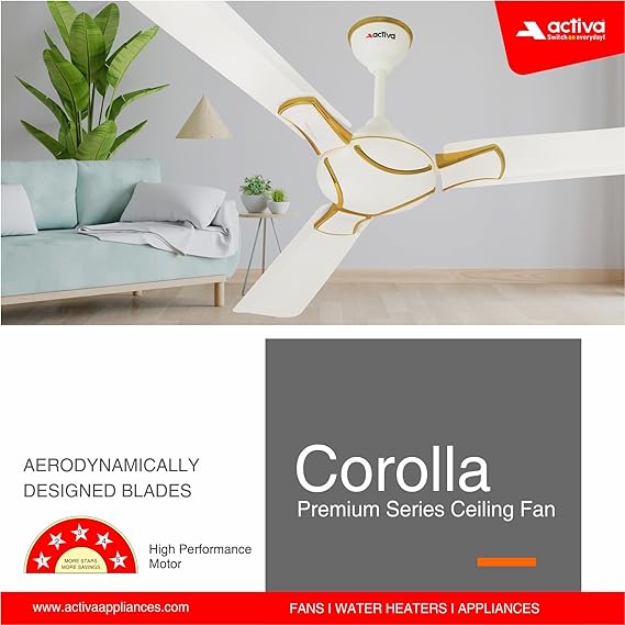 Activa Corolla 1200 mm Ceiling Fan, Pack of 2