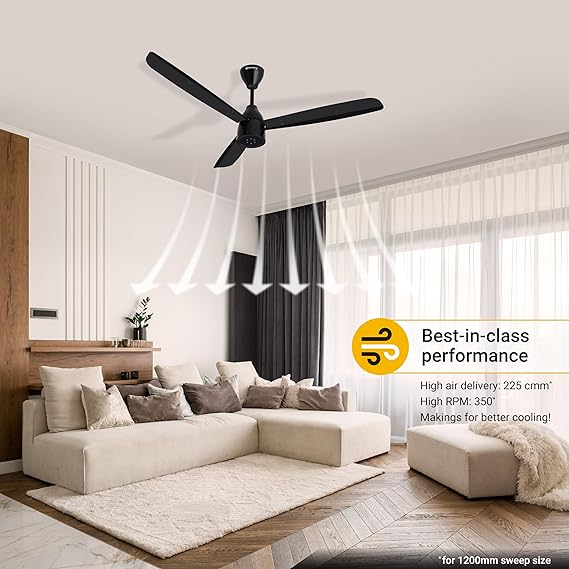 Atomberg Renesa Enzel 1200 mm 5 Star Rated Sleek Ceiling Fans With Remote