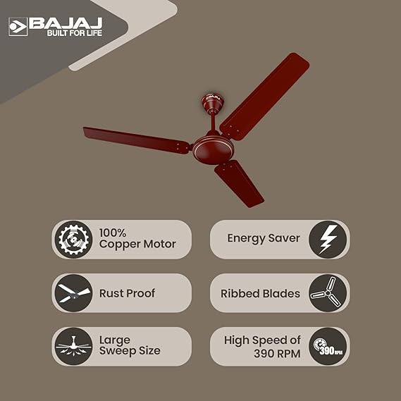 Bajaj Frore 1200 mm Star Rated Ceiling Fan