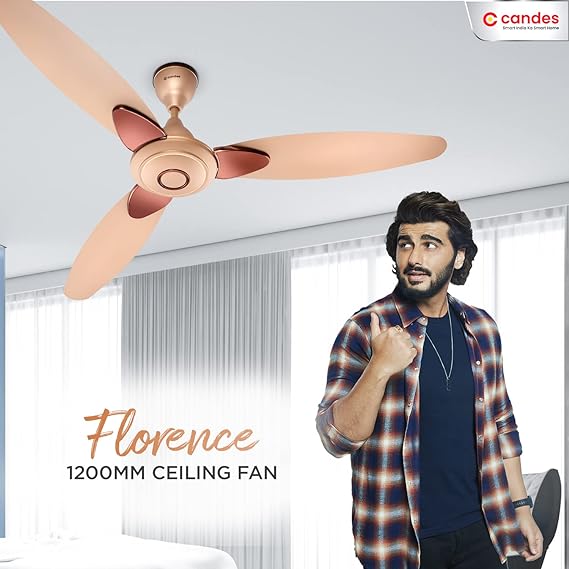 Candes Florence 1200 mm Anti-Dust Decorative 3 Star Rated Ceiling Fan