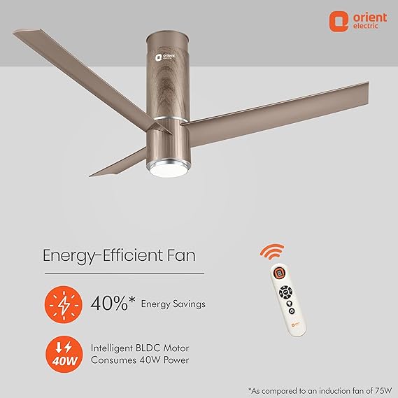 Orient Electric Aeroslim 1200 mm Smart Ceiling Fan With IoT, Remote & Under Light