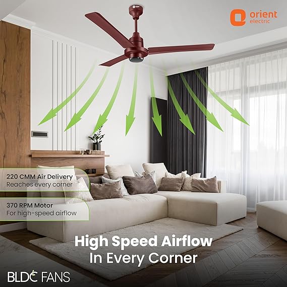 Orient Electric I Tome 1200 mm 5 Star Rating Intelligent Ceiling Fan With Remote