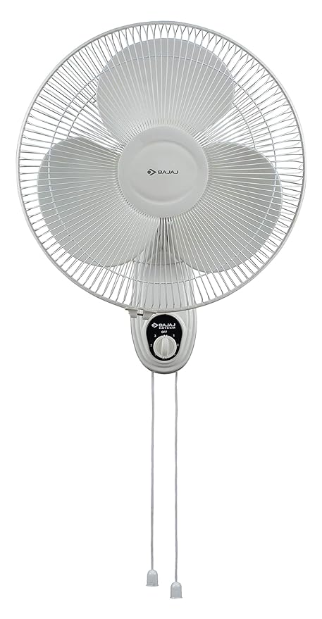 Bajaj Esteem 400MM Double String Wall Mount Fan Adjustable Oscillating & Tiltable Wall Fan