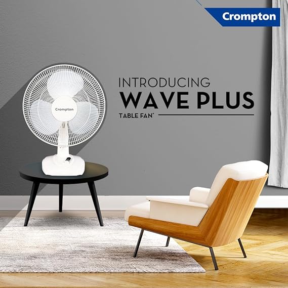 Crompton Wave Plus 400mm High Speed Oscillating Table Fan