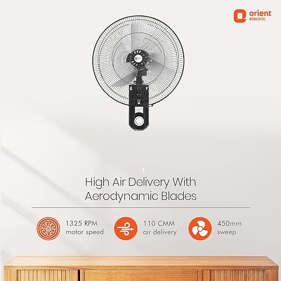 Orient Electric 450mm Tornado Wall Fan