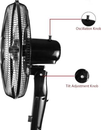 Ibell Storm P10B High Speed  406mm 55 Watt 5 Leaf Pedestal Fan
