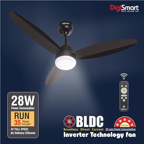 Digismart Autum Mark-1 Premium Series 1200mm 5 star 28W Celling Fan With Led Light