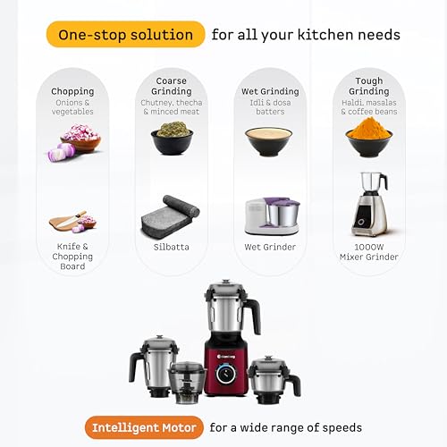 Atomberg Zenova Mixer Grinder 4 Jar