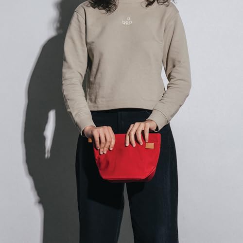 Daily Objects Pivot Carry All Pouch for Men & Women | Storage Slip Pockets |Lightweight|Water Resistant|Portable| Recycled Nylon Zippered | Concealed Handles