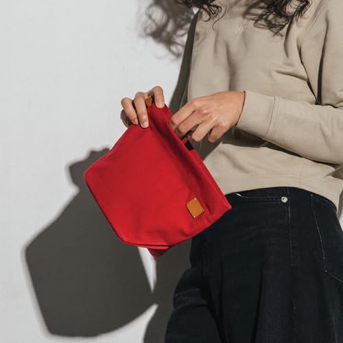 Daily Objects Pivot Carry All Pouch for Men & Women | Storage Slip Pockets |Lightweight|Water Resistant|Portable| Recycled Nylon Zippered | Concealed Handles