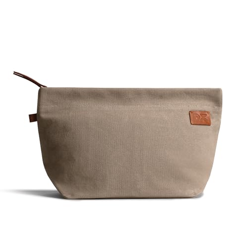 Daily Objects Taxi Organiser Pouch for Men & Women | Storage Slip Pockets | Lightweight - Khaki Beige