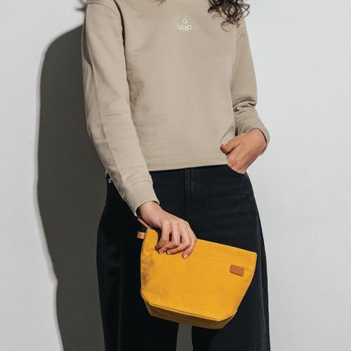 Daily Objects Taxi Organiser Pouch for Men & Women | Storage Slip Pockets | Lightweight - Mustard